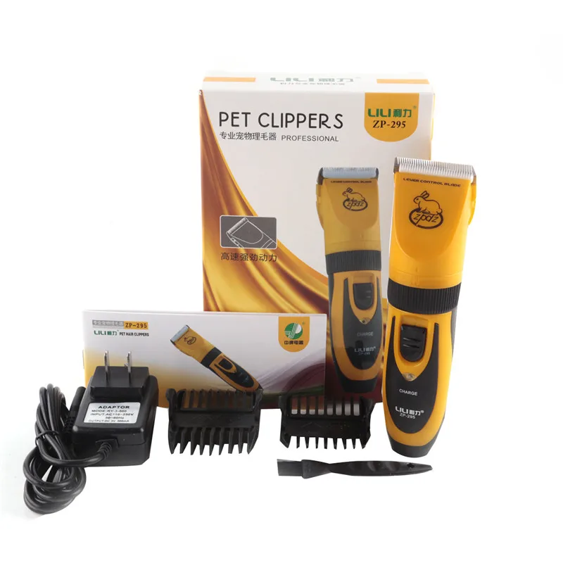 

Professional LILI ZP-295 Pet Cat Dog Hair Trimmer High Quality Rechargeable 35W Electric Grooming Pet Clippers Haircut Machine