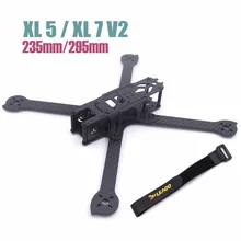 3 К полный углеродного волокна XL5 V2 235 мм XL7 295 mmtrue X 5 7 дюймов FPV Фристайл Frame w/4 мм руки гоночный Комплект quadcopter