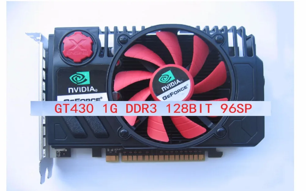 New original Desktop computer game graphics card GT430 1G DDR3 128BIT 96SP DVI+HDMI+VGA