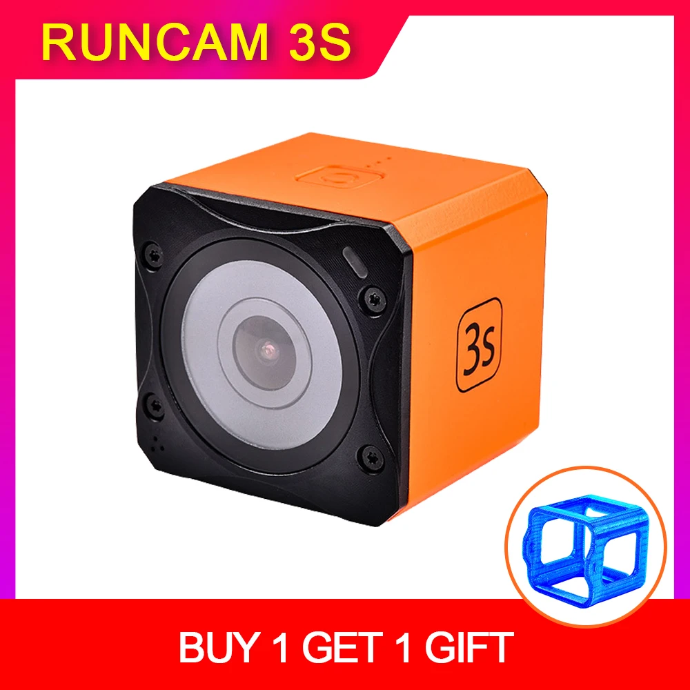 

Runcam 3S Runcam3S NTSC / PAL Switchable design for FPV WIFI Connection and Replaceable Battery Runcam3 for Racing FPV Drone