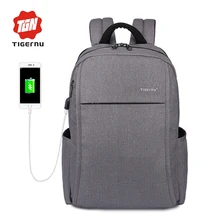 2017 nuevo diseño tigernu anti-ladrón de carga usb 15.6 “Calcular portátil mochila para mujeres de escuela Del Morral masculino para Los Hombres Mochila