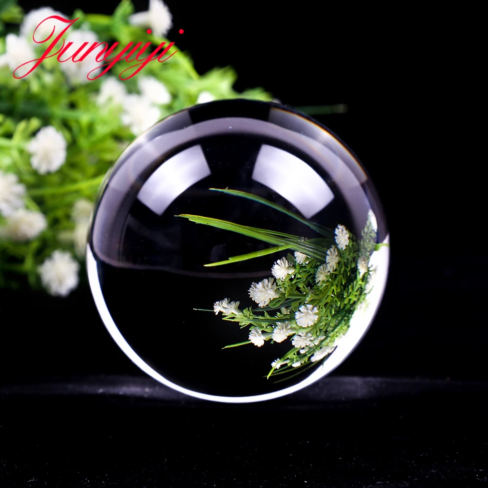 

Magic Glass Ball Quartz Fengshui Photography Globe Glass Crystal Ball Craft Transparent Ornament Home Decorative Gift