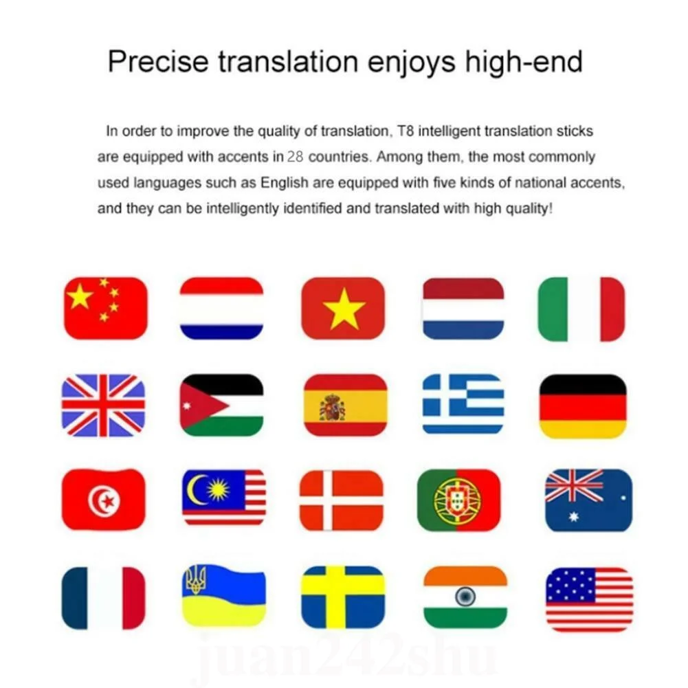 Портативный T8 Smart 40 language Translator речевой перевод в реальном времени для деловых поездок