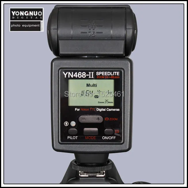 YONGNUO YN468 II Flashgun High Speed DSLR Cameras Light Flash Speedlite