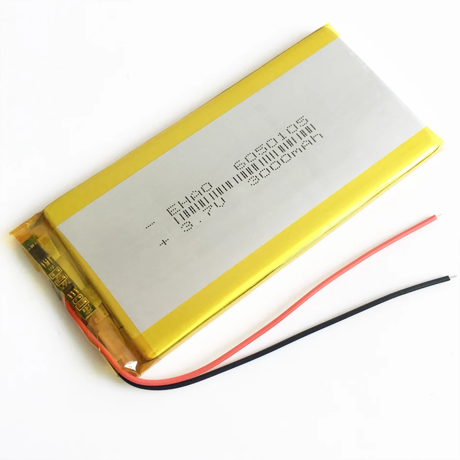 3,7 V 3000mAh 6050105 lipo литий-полимерная аккумуляторная батарея для gps power bank Tablet PC PAD PDA ноутбука диктофон