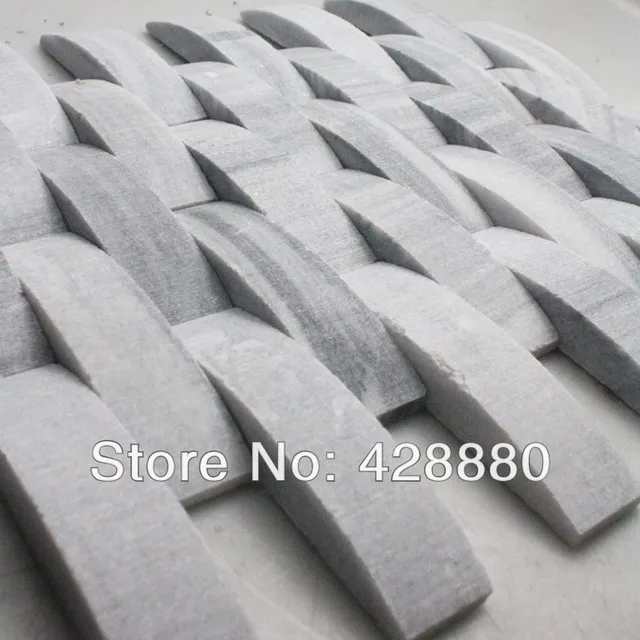 Aliexpress.com : buy natural stone mosaic tile kitchen backsplash ... White wave backsplash