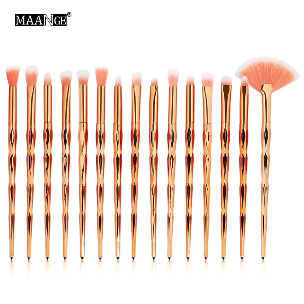 

MAANGE Professional Makeup Brushes Set10-15Pcs Eye Shadow Powder Eyebrow Eyeliner Blush Concealer Lip Blending Brush Beauty Tool
