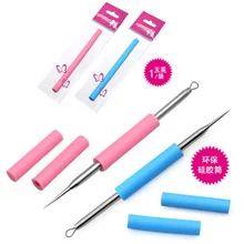 200 шт Силиконовые акне иглы средства по уходу за лицом угрей прыщи удаление черная голова Комедон акне пятнистый DHL