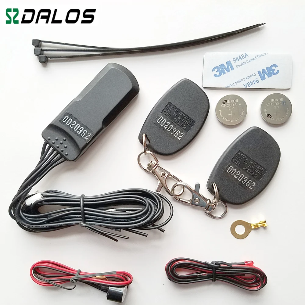 Kopen Auto alarm auto Alarm RFID 2.4 ghz auto startonderbreker systeem met accelerometer sensor Hoge kwaliteit