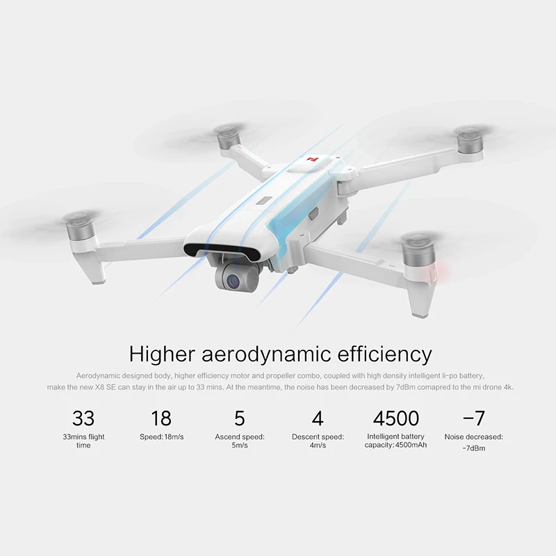 Оптовая продажа Оригинальный FIMI X8 SE 2020 RC Дрон с 4K HD камерой 5 км FPV 33mins Flight RTF