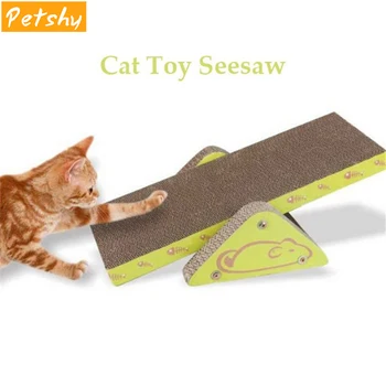 

Petshy New Cat Scratch Board Pad Scratching Posts Kitten Corrugated Paper Pad Cats Grinding Nail Scraper Mat Mattress Pet Toys