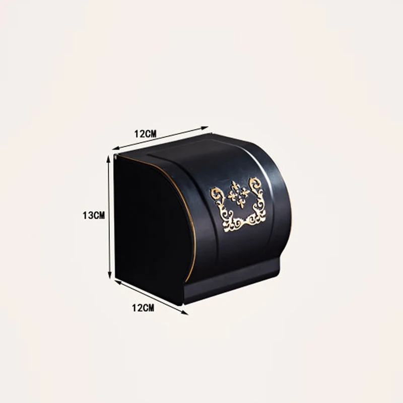 Billige Schwarz Weiß Wc Papier Halter Wand Montiert Wasserdichte Rollen Papier Tissue Box Messing Bad Zubehör