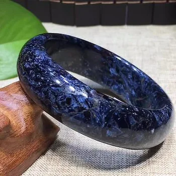 

Genuine Natural Blue Pietersite Gemstone Woman Bangle Beads Bracelet Inner Diamter 57mm AAAA From Namibia For Lady Healing Stone