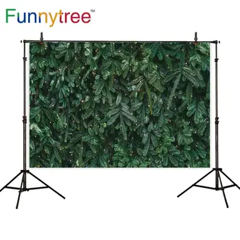 

Funnytree backgrounds for photography studio leaves nature Christmas tree professional backdrop photobooth photocall printed