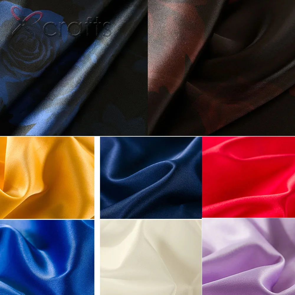 

PPCrafts Printing solid color lining cloth backing fabric in a satin silk dress shirt