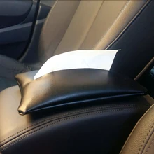 ПУ приборной панели автомобиля подлокотник коробка ткани бумажный держатель Чехол Коробка для хранения Контейнер