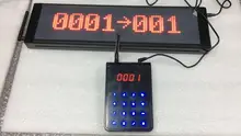 Free shipping queuing system, wireless queue management system,2PC voice report wireless display LED touch emission call pager 2 3 alphanumeric display receiver host 433mhz with touch screen voice broadcast for restaurant ordering system queue management