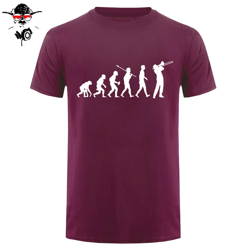 Trombone Player man Custom Printed FUNNY humour T-shirt MENS T SHIRT Great gift Tee Unisex