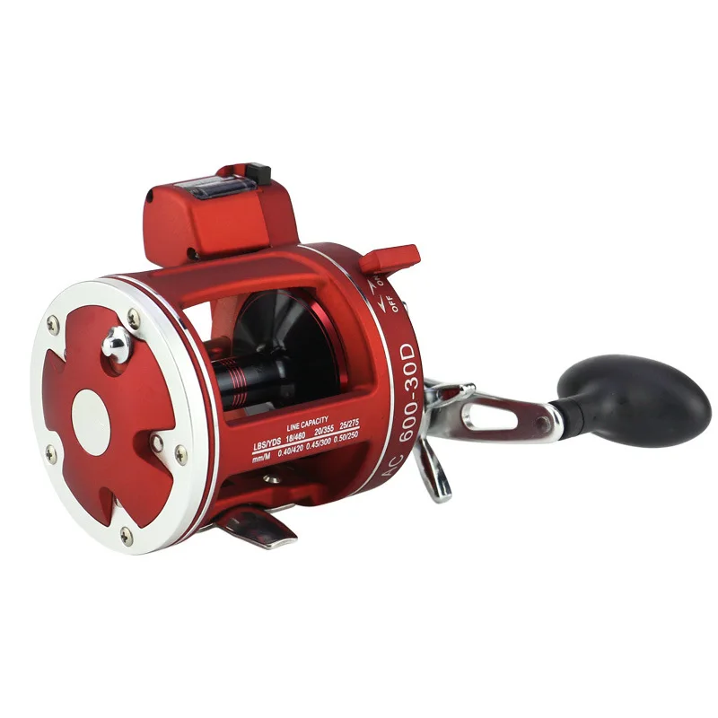 Metal Saltwater Baitcasting Reel 12BB Cast Drum Wheel Righ Left Handed /w  Count