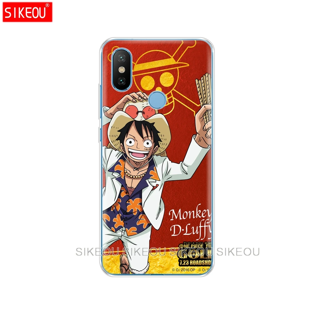Силиконовый чехол для Xiaomi Mi A1 A2 5 5S 5X 6 Mi5 MI6 NOTE 3 MAX Mix 2 2S one piece monkey d luffy|Бамперы| |