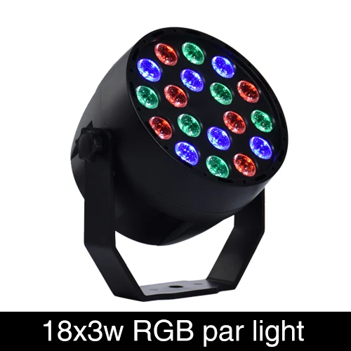 Сценический свет rgb 18x3 W контролируемый сценический эффект освещение для Домашняя вечеринка, праздник свадебный церковный - Цвет: 18x3w RGB par light