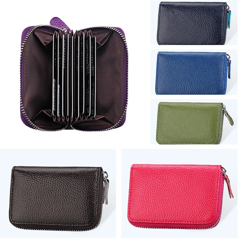 

1Pc Fashion Leather Female Zipper Handbag Cute Travel Passport Cover Credit Card Package ID Holder Storage Organizer Clutch Bag