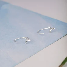 925 пробы серебряные серьги-гвоздики для женщин, модные минималистичные серьги с клевером, женские персонализированные элегантные ювелирные изделия в Корейском стиле