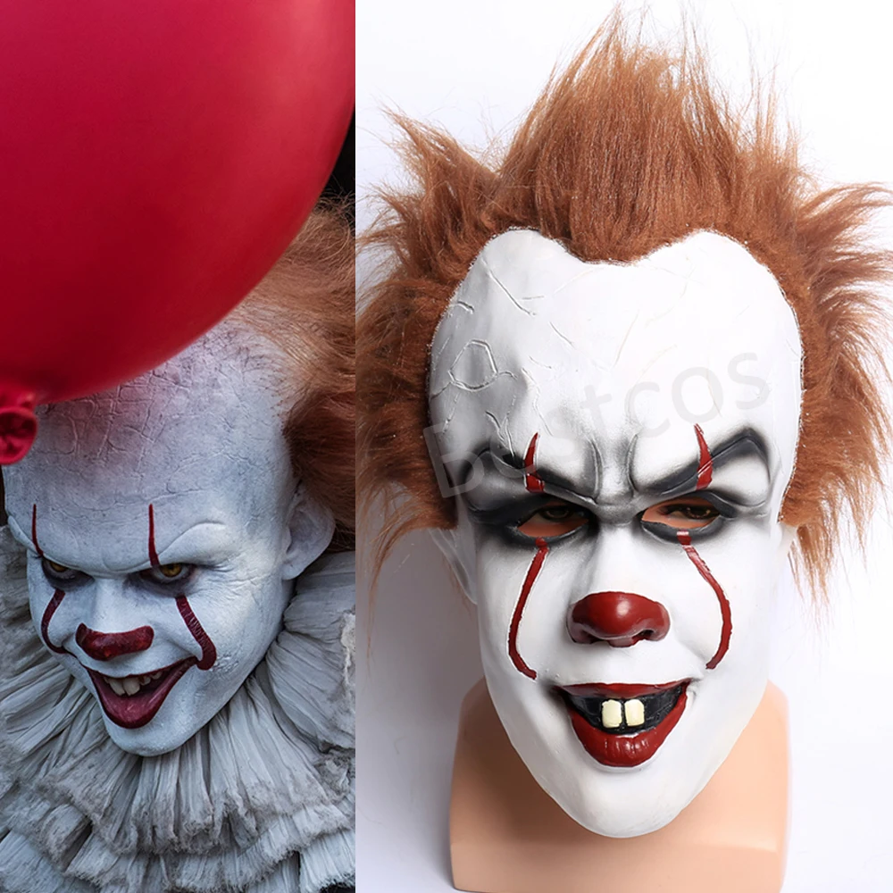 Stephen King It Movie Pennywise Cosplay Halloween The Clown Costume Outfit 16