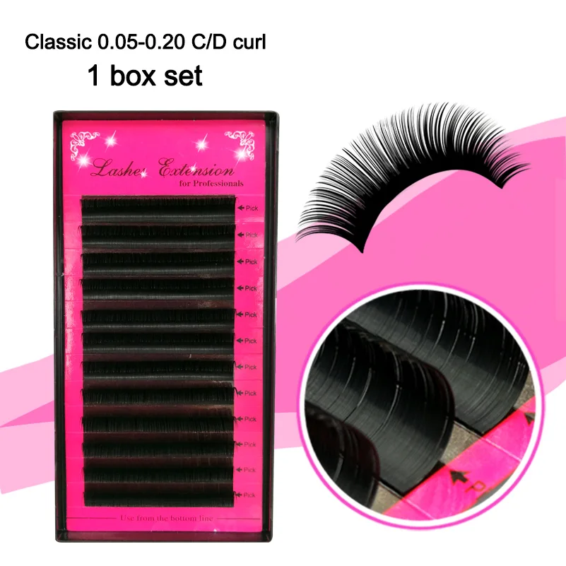 1pc Premium 3D Silk Eyelash Extensions Individual False Mink Lashes J/B/C/D Curl False eyelashes,Russia volume lash 10 trays volume lash 2d long stem soft eyelash false 100% silk individual lashes volume lashes can mark size lash free shipping