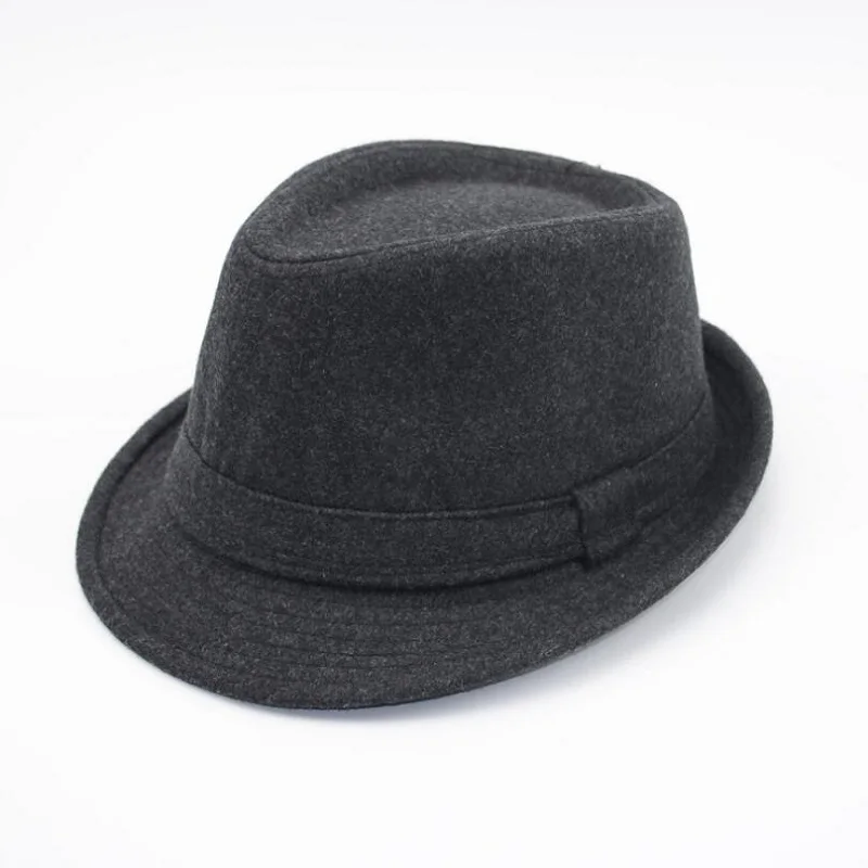 Fedoras Новая британская мужская шапка для осени и зимы шерстяная шляпа джаз