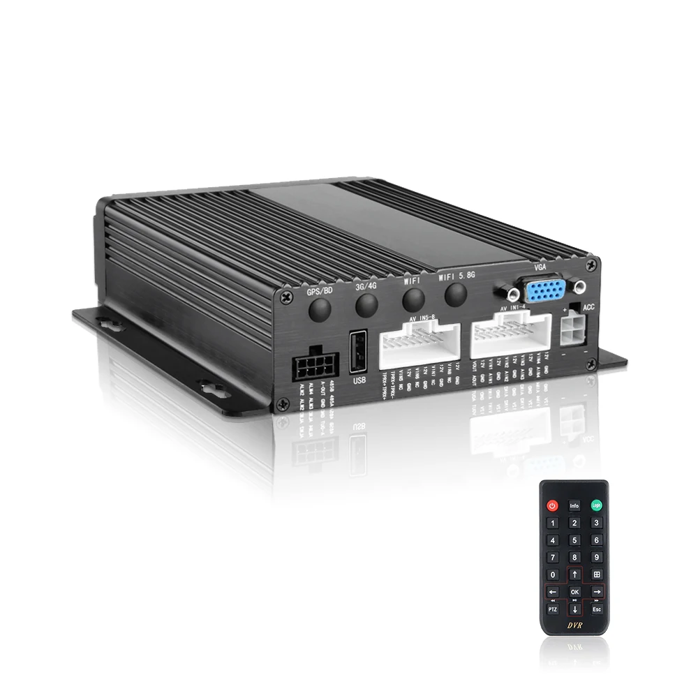 8CH AHD Мобильный DVR двойной SD 256G такси школьный автобус туристический