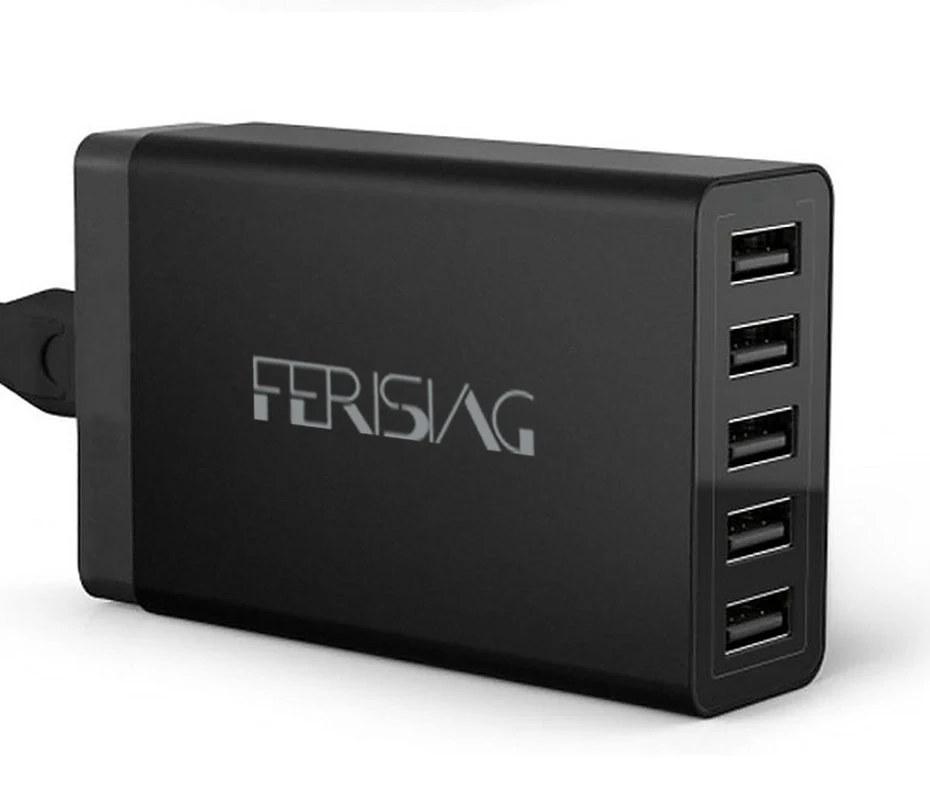 FERISING 5 портов настенный USB Адаптер зарядного устройства для США E.U. Разъем 5 V 8A* 5 для iPhone samsung Sony LG и т. д