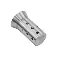 AUTO Universal Motorcycle Exhaust Muffler Angled Can Insert Baffle Silencer