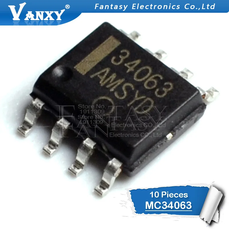 10 шт. MC34063A SOP8 MC34063 СОП MC34063ADR MC34063ADR2G SMD новое и оригинальное IC