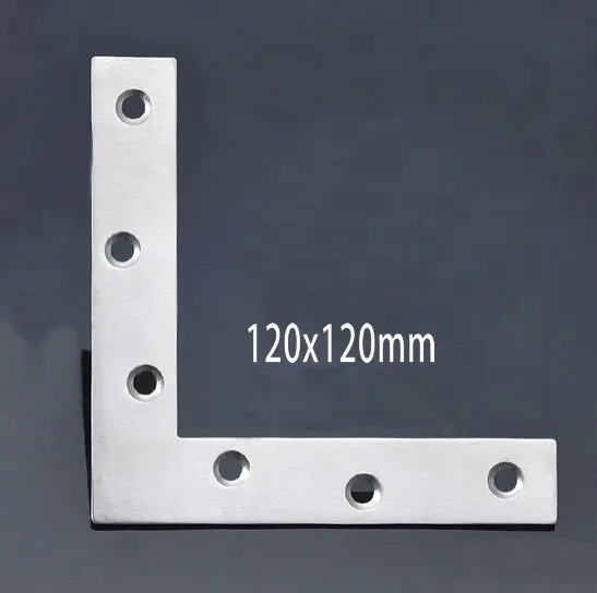 

2 Pieces 120x120x22mm Stainless Steel Right Angle Plate Corner Bracket Thinckness 2mm