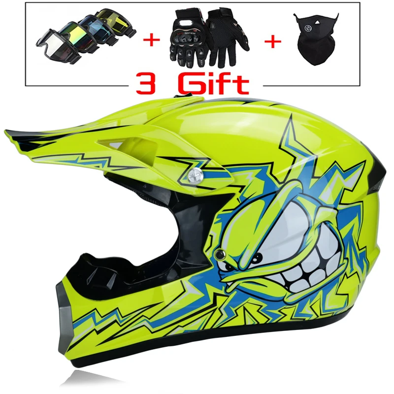 Мотоциклетный шлем внедорожный для мотокросса atv dirt bike cross также подходит детских