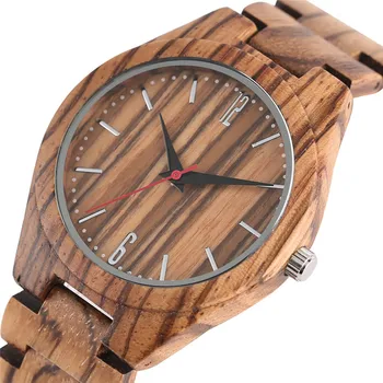

Novelty Wooden Band Wood Watches for Men Women Quartz Watch Sport Fashion Zabra Design Man's Woman's Wristwatch Clock relogio