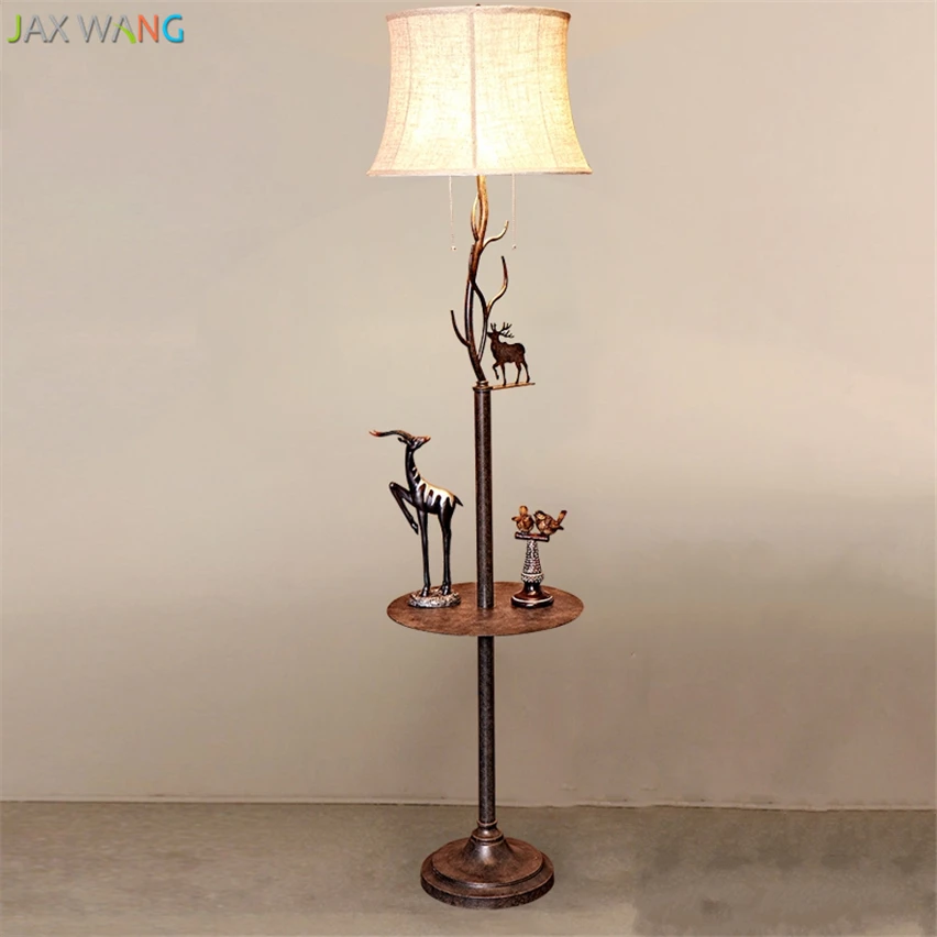 

Simple Elk Ornaments Vintage floor lamps standing staande lamp led nordic floor lamps for living room Vloer lamp bedroom