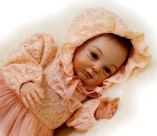 22″ doll reborn real newborn baby looking silicone reborn babies soft touch 100%handmade high end girl dolls bebe gift reborn