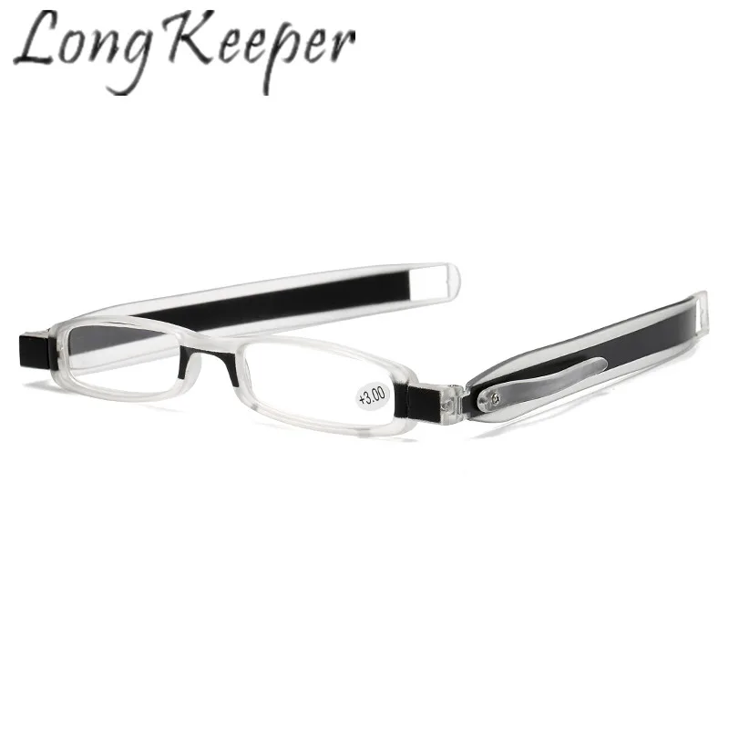 

Long Keeper Eyeglasses Eyewear 360 Degree Rotation Fold Spectacles Reading Diopter Men Women 1.0 1.5 2.0 2.5 3.0 3.5 Presbyopic