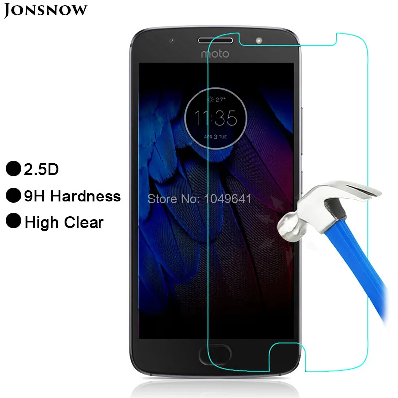 MOTO1206_1_9H 2.5D Explosion Proof Tempered Glass for Motorola Moto G5S 5.2 inch