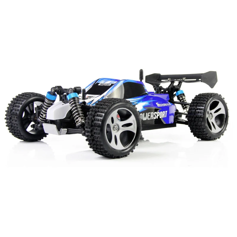 Wltoys A959 Высокое качество Rc автомобиль 50 км/ч 1/18 2.4Gh 4WD внедорожный Багги радиоуправляемые игрушки Рождественский подарок на день рождения для детей - Цвет: Синий