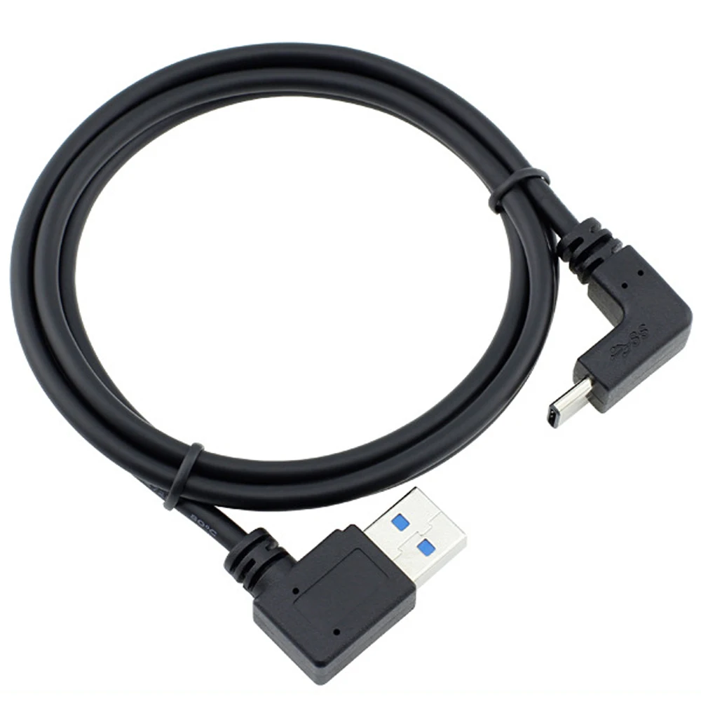 Кабель для Apple Macbook 2016 с правым и левым углом боковые изгибы USB 3 1 на Type C 90 градусов