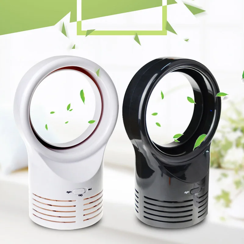 

Mini Bladeless Fan Portable USB Rechargeable Table Electric Computer PC Fan Cooler Ventilator Safe Handheld Desktop Fan