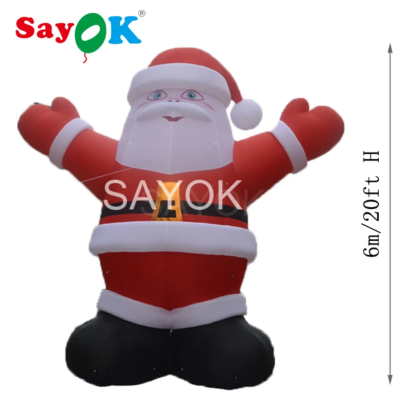 

High Quality Giant Inflatable Santa Claus 6m/20ft High Christmas Decorations for Big Promotions or Advertising Decorations