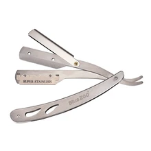 Горячее предложение! Blue Zoo 1 комплект мужской прямой Опасная бритва стальные бритвы Складной нож для бритья инструменты для удаления волос с 10 лезвиями