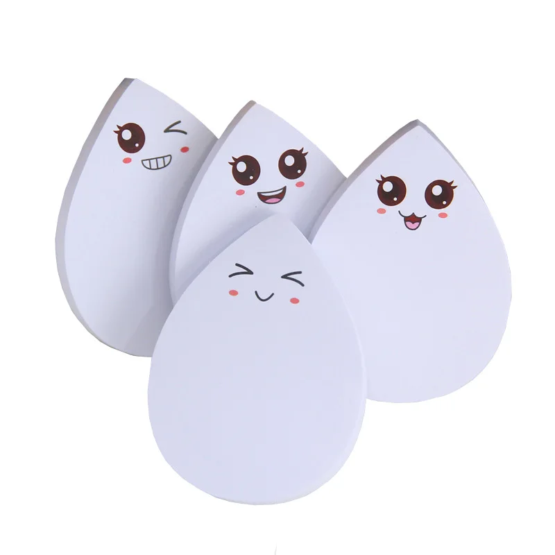 

Cute Water Drop Emoji 70 Pages Sticker Supplies Notepad Stationery Sticky Notes Memo Pad for Girls Gifts Office School Supplies