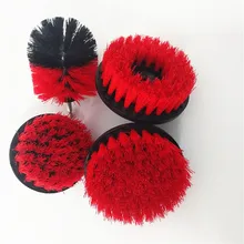 4 шт. ручной инструмент набор красная электрическая насадка в виде щетки мощный жесткий очищающий Набор для очистки для ванной поверхности дропшиппинг