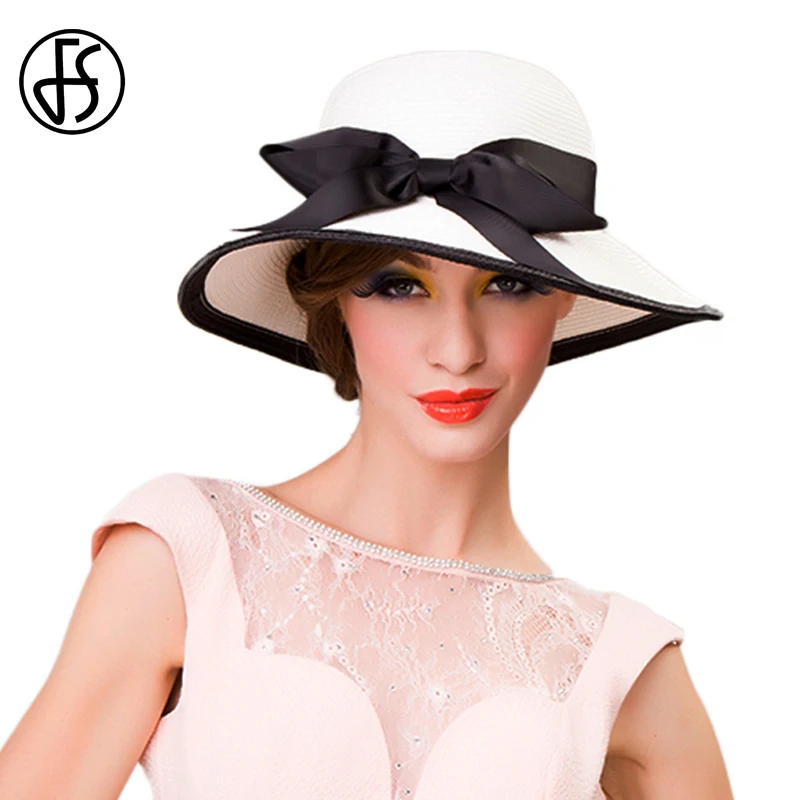 ladies black summer hats