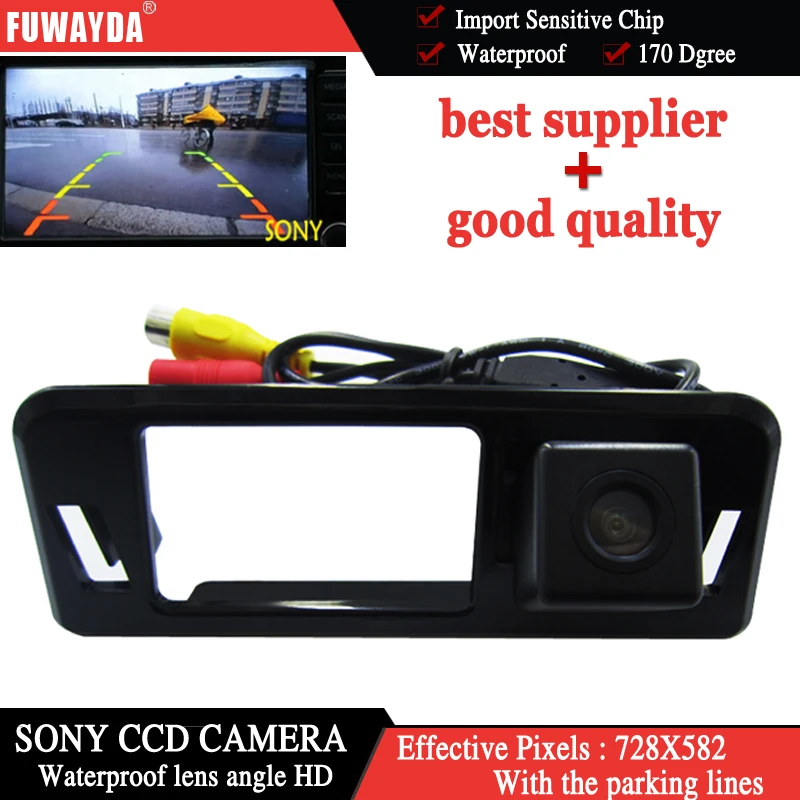

FUWAYDA SONY CCD HD Camera Car Rear View Reverse Back Color 170 DEGREE Camera For Subaru XV WATERPROOF HD